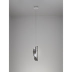 NL81919 Washington Pendant 1 Light Polished Chrome/Smoked Glass
