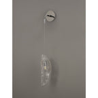 NL81939 Washington Wall Light 1 Light Polished Chrome/Clear Glass