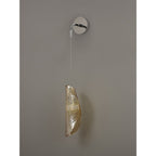 NL81949 Washington Wall Light 1 Light Polished Chrome/Amber Glass