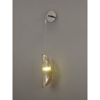NL81949 Washington Wall Light 1 Light Polished Chrome/Amber Glass