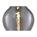 NL84159 Zen Pendant 28cm Round Chrome & Smoke
