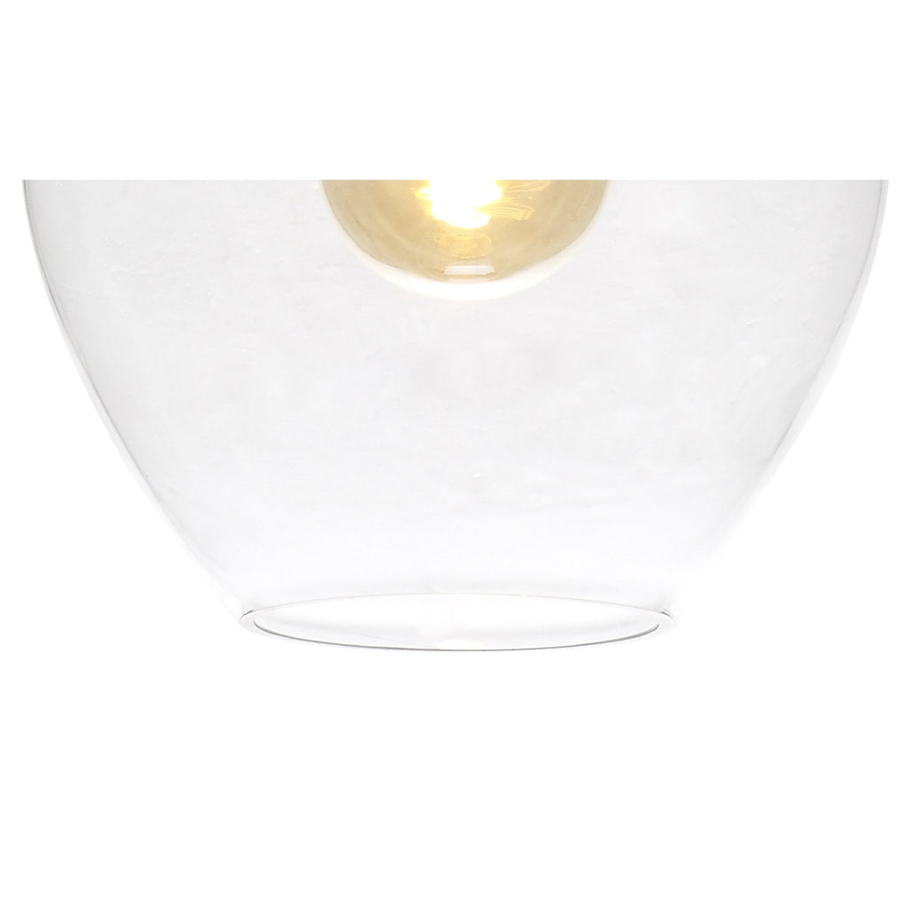 NL84189 Zen Pendant 28cm Round Chrome & Clear