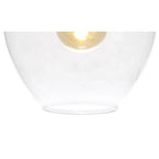 NL84189 Zen Pendant 28cm Round Chrome & Clear