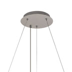 NL78079 Zian 60cm Round Pendant Chandelier 8 Light Polished Chrome/Crystal