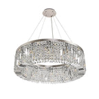 NL78089 Zian 80cm Round Pendant Chandelier 12 Light Polished Chrome/Crystal