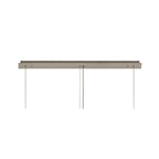 NL78099 Zian 102x9cm Rectangular Pendant Chandelier 5 Light Polished Chrome/Crystal