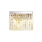 NL78119 Zian 29x13cm Rectangular Small Wall Lamp 2 Light Polished Chrome/Crystal