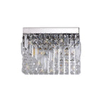 NL78119 Zian 29x13cm Rectangular Small Wall Lamp 2 Light Polished Chrome/Crystal