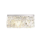 NL78129 Zian 50x24cm Rectangular Large Wall Lamp 3 Light Polished Chrome/Crystal
