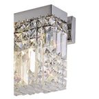 NL78129 Zian 50x24cm Rectangular Large Wall Lamp 3 Light Polished Chrome/Crystal
