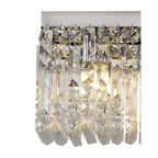 NL78129 Zian 50x24cm Rectangular Large Wall Lamp 3 Light Polished Chrome/Crystal