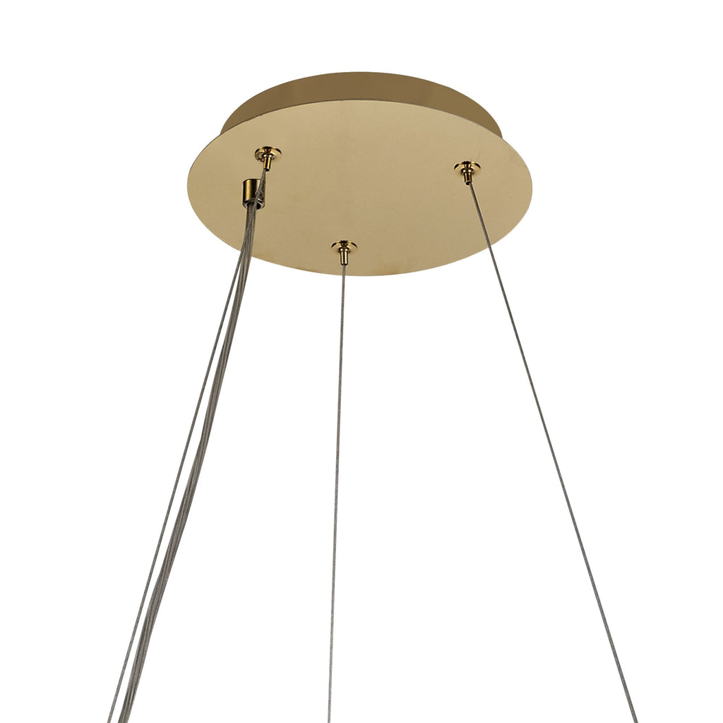 NL78169 Zian 60cm Round Pendant Chandelier 8 Light Gold/Crystal