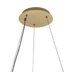 NL78169 Zian 60cm Round Pendant Chandelier 8 Light Gold/Crystal