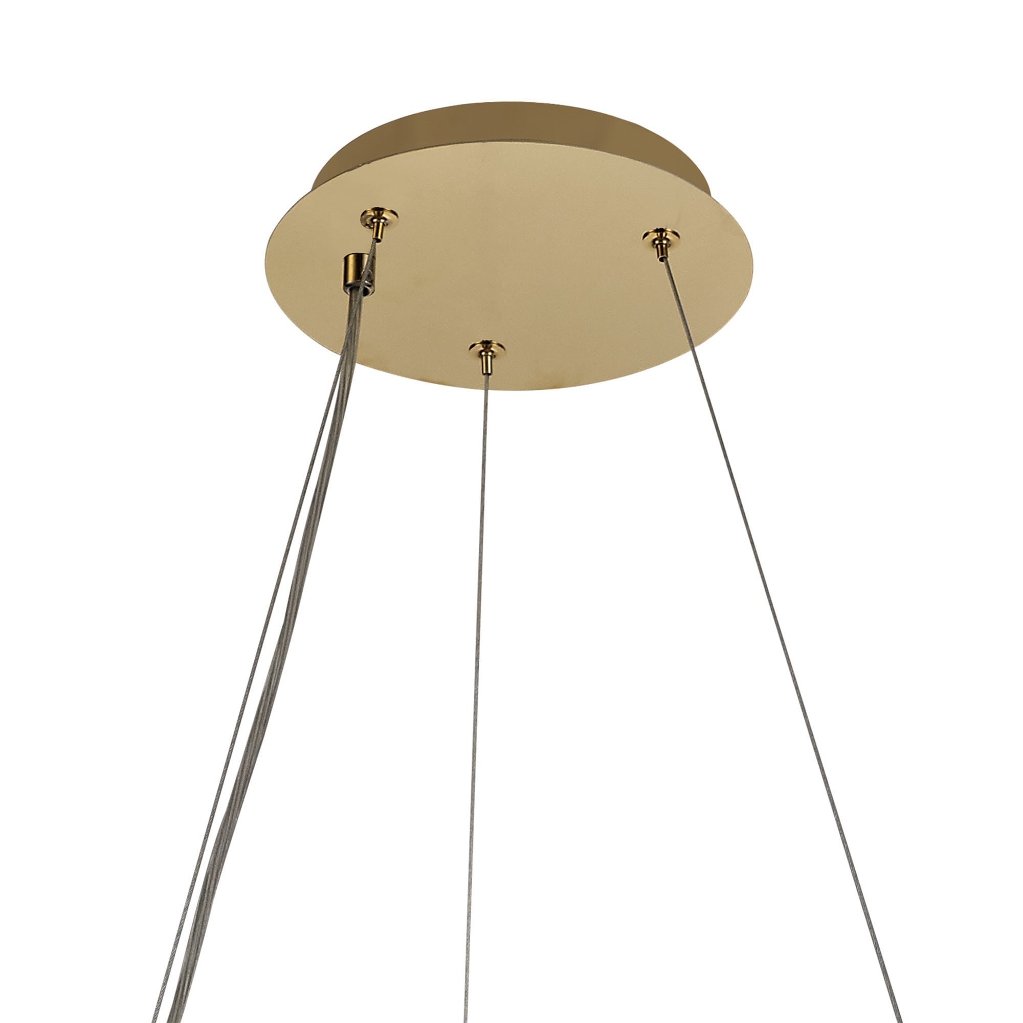 NL78169 Zian 60cm Round Pendant Chandelier 8 Light Gold/Crystal