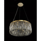 NL78169 Zian 60cm Round Pendant Chandelier 8 Light Gold/Crystal