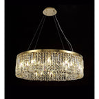 NL78179 Zian 80cm Round Pendant Chandelier 12 Light Gold/Crystal