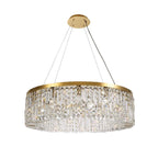 NL78179 Zian 80cm Round Pendant Chandelier 12 Light Gold/Crystal