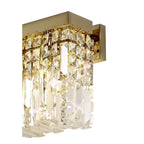 NL78219 Zian 50x24cm Rectangular Large Wall Lamp 3 Light Gold/Crystal