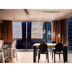 157155 Aquaria LED Pendant 4 Light Matt Gold