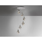 157239 Aquaria LED Pendant 6 Light Chrome