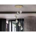 157261 Aquaria LED Pendant 6 Light Matt Gold
