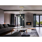 157261 Aquaria LED Pendant 6 Light Matt Gold
