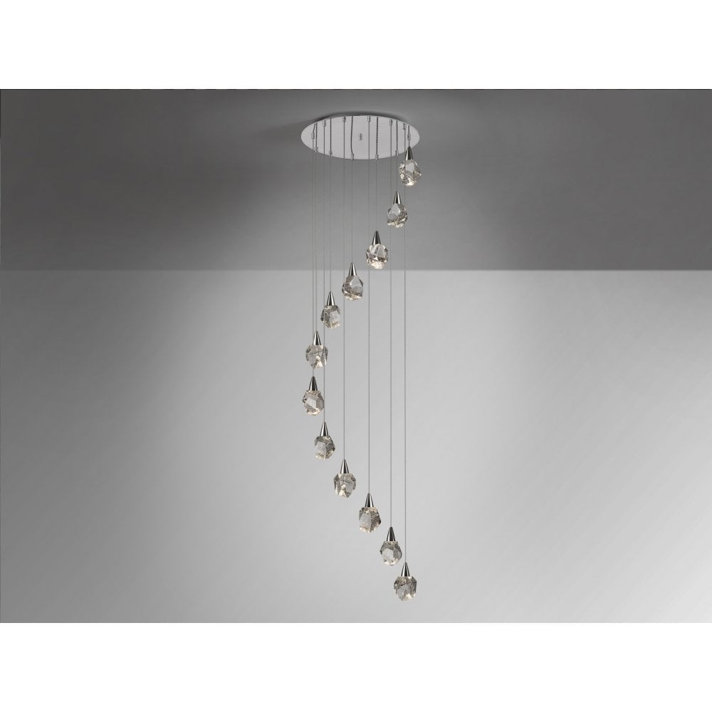 157308 Aquaria LED Pendant 12 Light Chrome