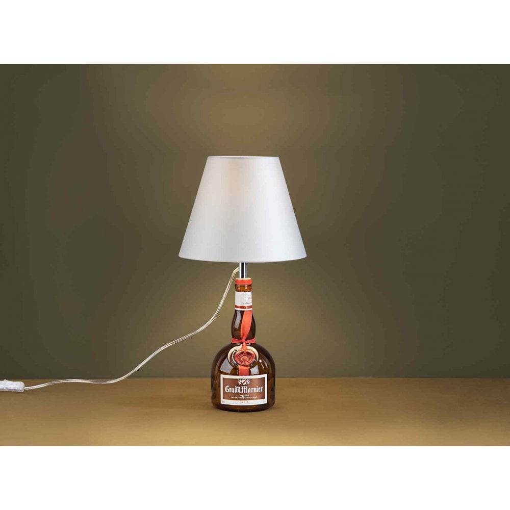 167239 Bottle Table Lamp Kit White Shade