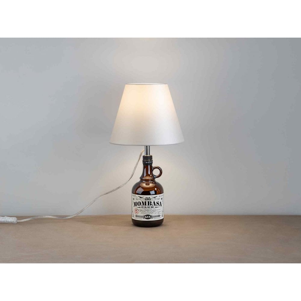 167239 Bottle Table Lamp Kit White Shade