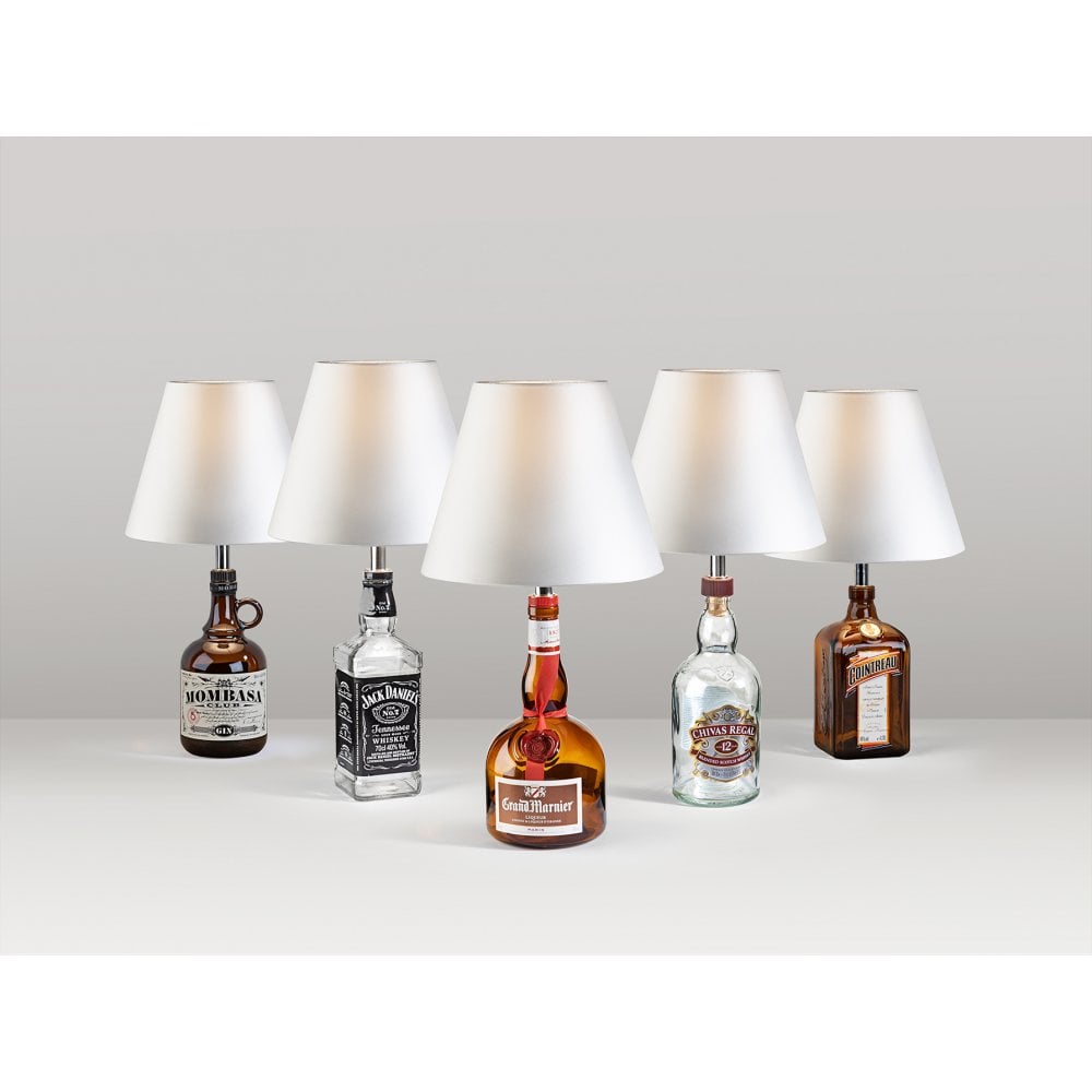 167239 Bottle Table Lamp Kit White Shade