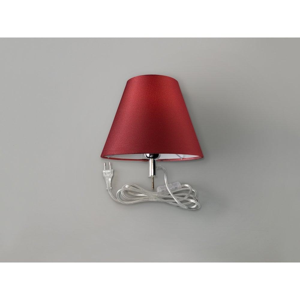 167246 Bottle Kit Table Lamp Garnet Shade