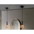 175265 Sincro LED Pendant 1 Light Black/Gold