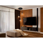 175470 Sincro LED Pendant 3 Light Black/Gold