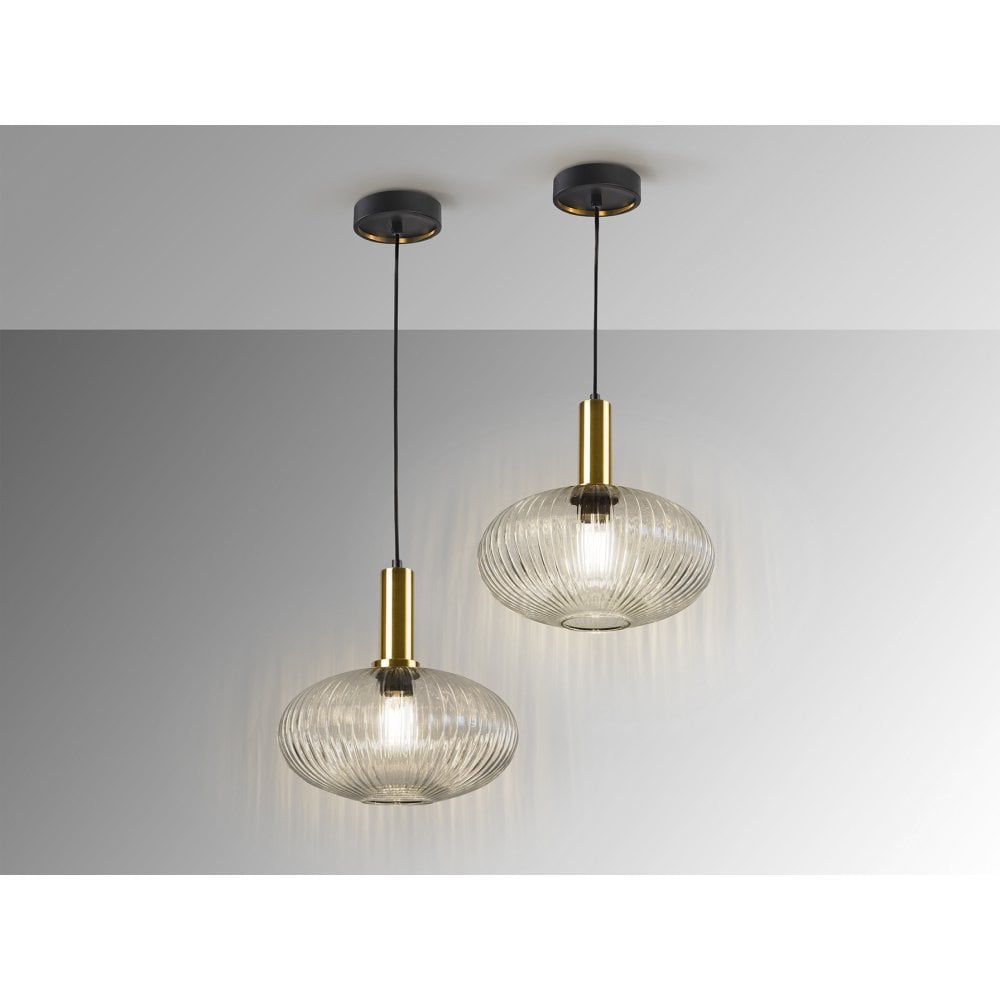 225410 Norma Pendant 1 Light Clear