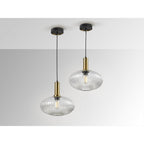 225410 Norma Pendant 1 Light Clear