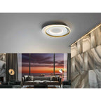 245135 Limbos LED Flush Ceiling Light White/Gold