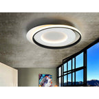 245142 Limbos LED Flush Ceiling Light White/Black