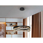 294720 Selene LED Pendant Black Crystal