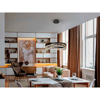 294720 Selene LED Pendant Black Crystal