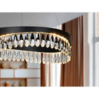 294720 Selene LED Pendant Black Crystal