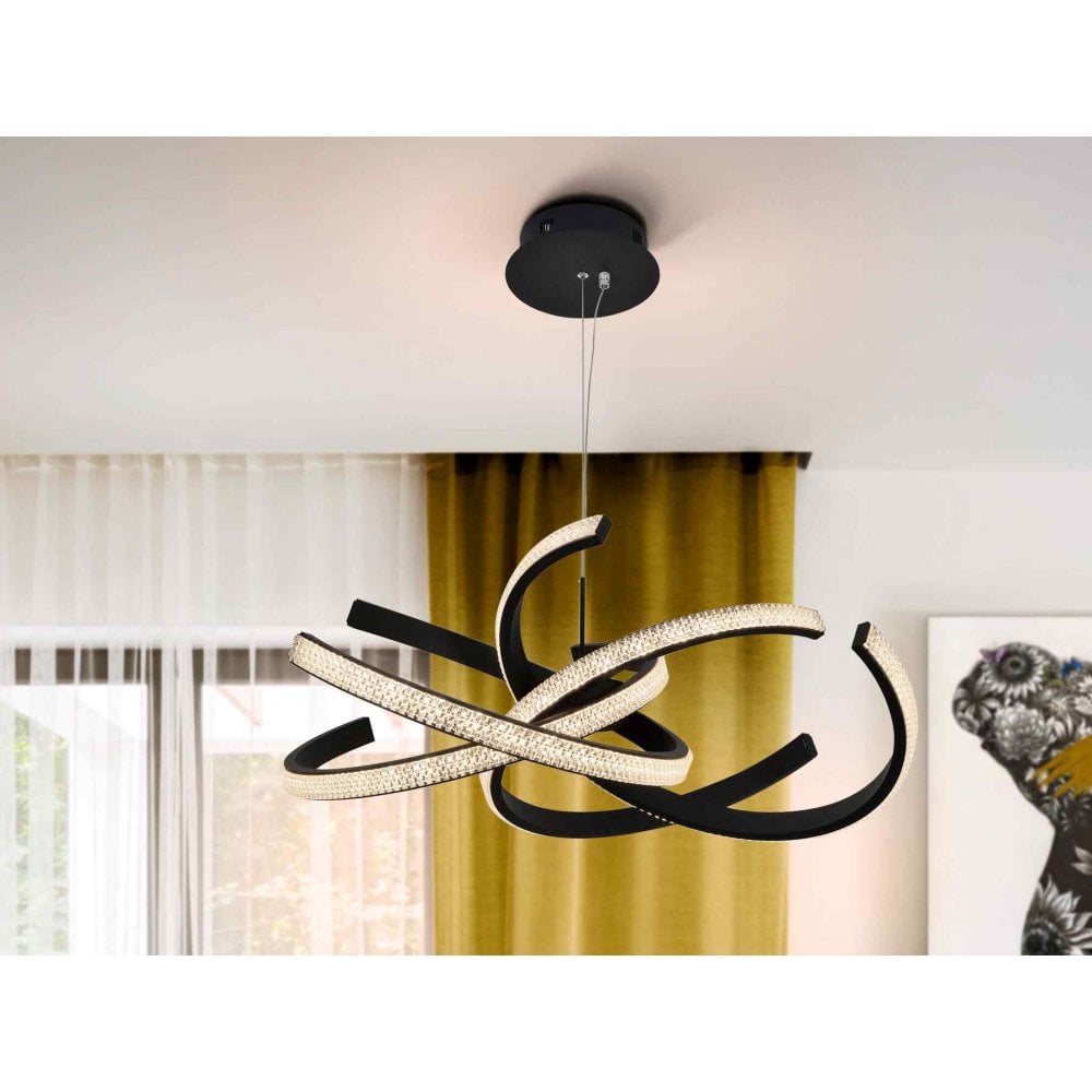 302975 Ring II LED Pendant Black