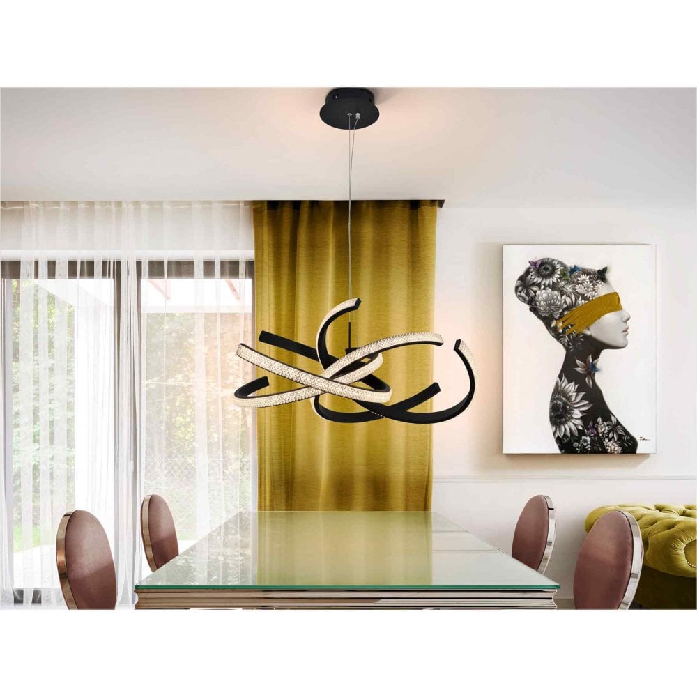302975 Ring II LED Pendant Black