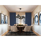 329613 Astros 14 Light Pendant Black