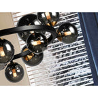 329613 Astros 14 Light Pendant Black