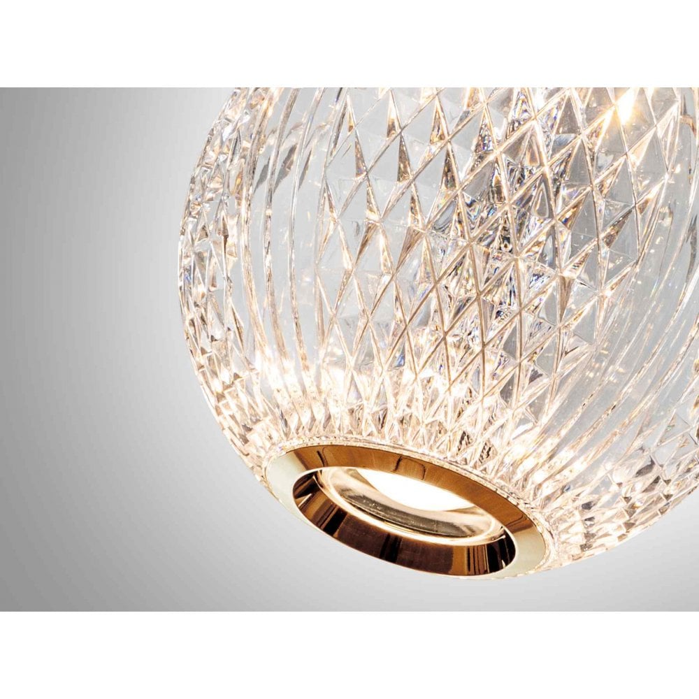 354004 Austral LED 1 Light Pendant Golden