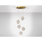 354196 Austral LED 5 Light Pendant Golden