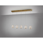 354264 Austral LED 5 Light Pendant Golden