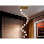 354318 Austral LED 14 Light Pendant Gold