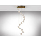 354318 Austral LED 14 Light Pendant Gold