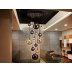 439015 Dark 14 Light Pendant Black/Brass